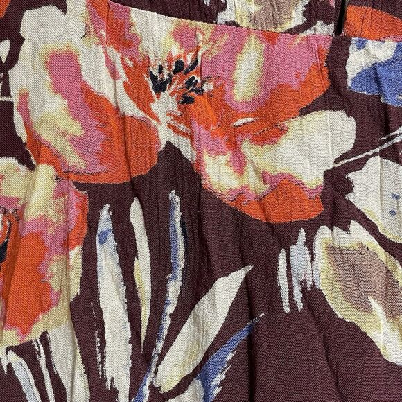 BILLABONG Floral Faux Wrap Mini Dress Flare Sleeve Cutout Back Women’s Size XS - Picture 15 of 16